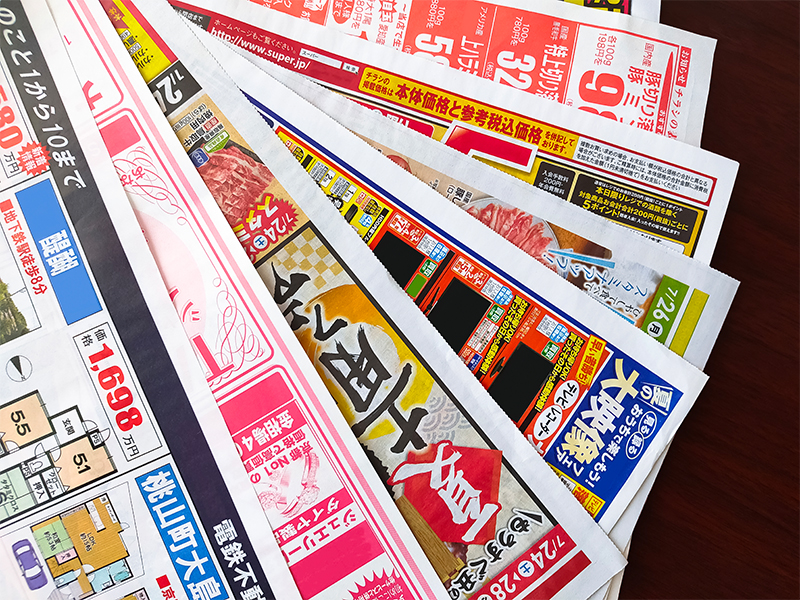 チラシ折りなどの軽作業